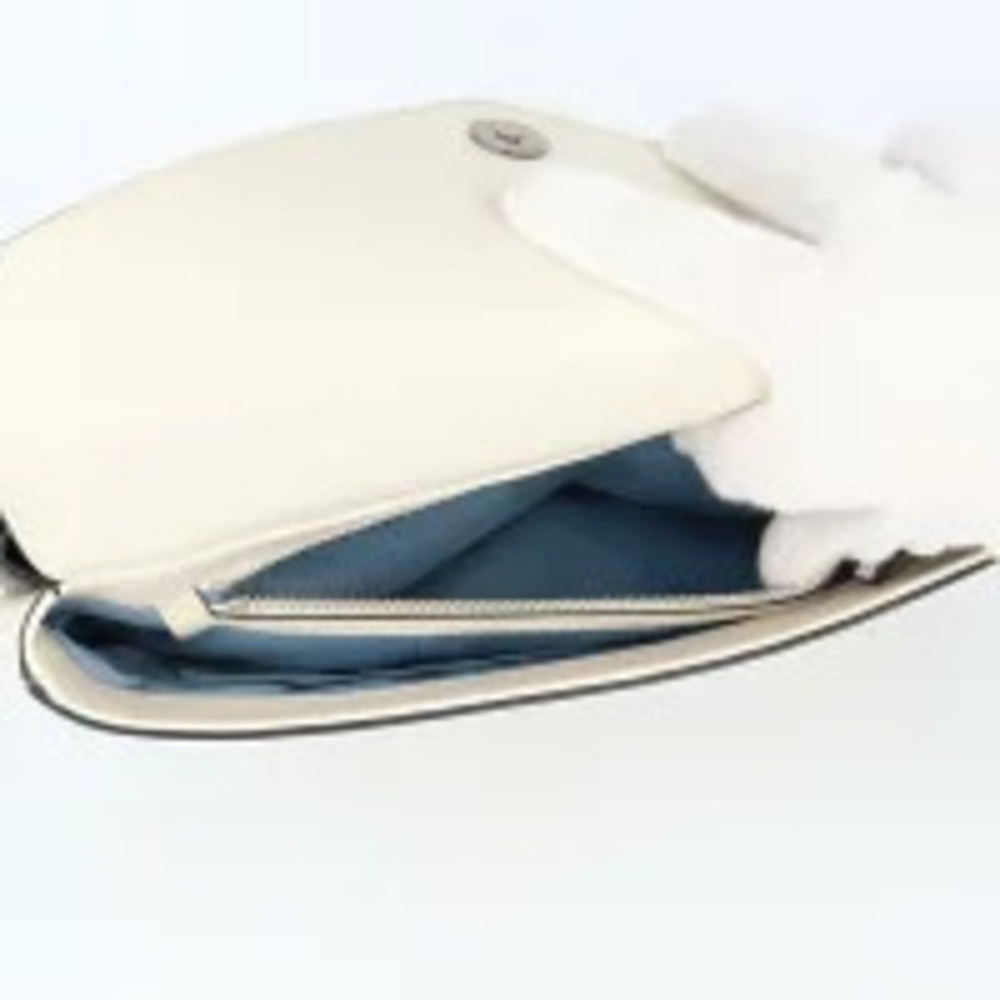 Gucci h Leather Cat White Black Chain Shoulder Bag Gold Face GG Marmont Double - Picture 9 of 13
